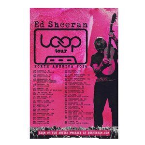 Ed Sheeran's return to North America 2026 Poster